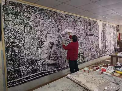 马培童日记-2021年5月1日宣布，马培童的书画作品价格，焦墨焦彩山水和画展上精品每平尺10【图1】