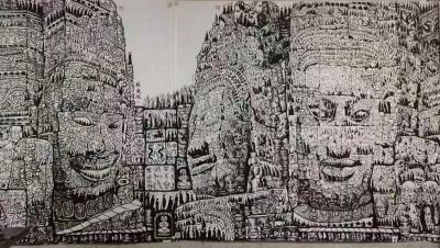 马培童日记-（马氏焦墨画）我的作品，原则上坚持不卖的。其实，我的画，不卖，应该更有价值，留给【图2】