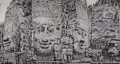 马培童日记-（马氏焦墨画）我的作品，原则上坚持不卖的。其实，我的画，不卖，应该更有价值，留给【图4】