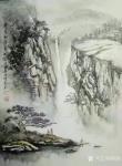 陈刚日志-画三幅国画山水水粉画《黄山烟云》《楠溪捕鱼》，装裱两幅，又开【图2】
