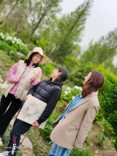罗虹明生活-方彩植物园真的很美，每个角落都是一幅画。春日，携友踏青写生。
寻芳泗水滨，无边【图5】
