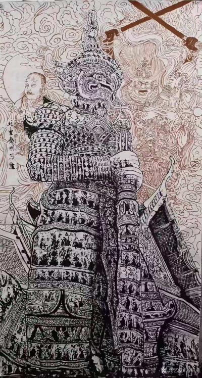 马培童日记-《风格、独创》童心写历（75）马培童焦墨画感悟笔记；
 焦墨艺术要风格独特、作【图1】