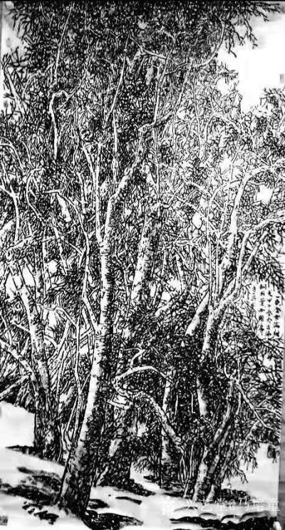 马培童日记-以写论道（82）马培童焦墨画感悟笔记；
  “写”是一个文学概念，焦墨画之所以【图3】