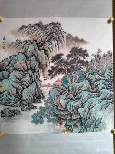 艺术品图片：艺术家谷风国画作品名称《山居图》价格800.00 元