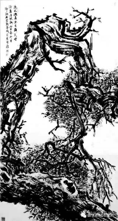 马培童日记-《笔名守一》童心写历（85）马培童焦墨画感悟笔记；
  守一，守焦墨之黑，守黑【图1】