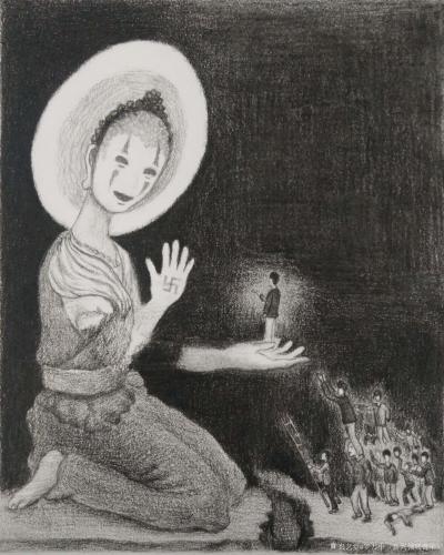 罗万中（新兴概念艺术）日记-天堂和地狱，一开始就有选择，而死亡却没有选择。生与死，只在一念之间。向往的世界，【图2】