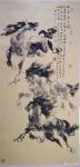 阎敏日志-国画动物画《骏马追风图》《疾风劲马众志成城》
【庆祝中国共【图1】