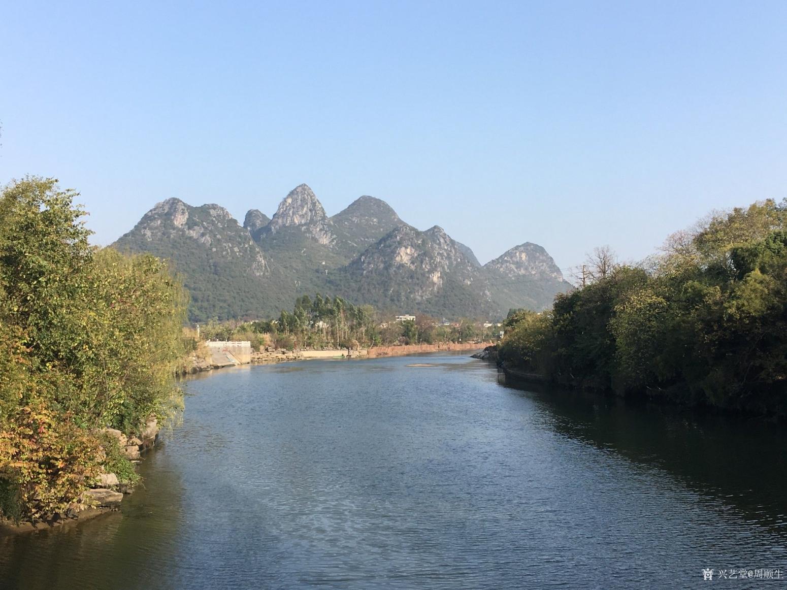 周顺生国画作品《四尺春醉桃花江》【图7】