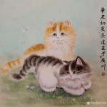 徐景莲日志-国画动物画猫咪系列《夏趣》《双猫》，辛丑年初夏徐景莲画余广州【图2】
