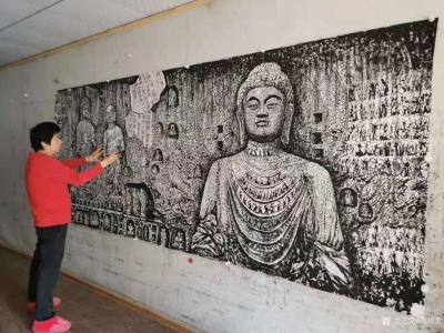 马培童日记-《佛像风格——石窟探访》童心写历（88）马培童焦墨画感悟笔记；
  佛教造像艺【图1】