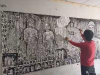 艺术家马培童日记:《佛像风格——石窟探访》童心写历（88）马培童焦墨画感悟笔记【图1】