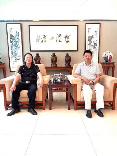 叶仲桥收藏-昨天（7月11日）回广东汉莎画院主持院务工作，接待几位著名艺术家中国孔子美术馆馆【图2】