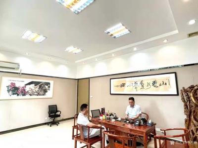 叶仲桥收藏-昨天（7月11日）回广东汉莎画院主持院务工作，接待几位著名艺术家中国孔子美术馆馆【图3】