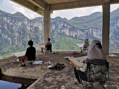 阎敏生活-溪峡颂-2021年深圳画家画恩施写生采风活动【图3】