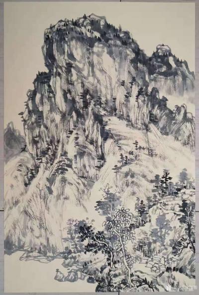 阎敏生活-溪峡颂-2021年深圳画家画恩施写生采风活动【图6】