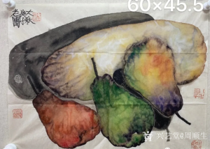 艺术品图片：艺术家周顺生国画作品名称《瓜果梨子小品欣赏》价格26999.00 元