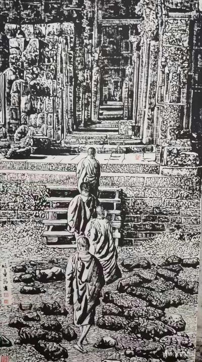 马培童日记-《焦墨画的继承与变革》童心写历（92）马培童焦墨画感悟笔记；
  焦墨需要继承【图2】