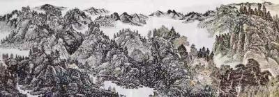 马培童收藏-“对话董源的山水画”潘玮萱评马培童（32）；
  董源的山水有两种形式：一是为【图7】