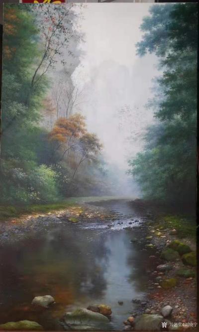 刘晓宁收藏-志同道合的朋友是可以滋养心灵的，勇强和他朋友都是画油画的，一个画写实，一个画抽象【图3】