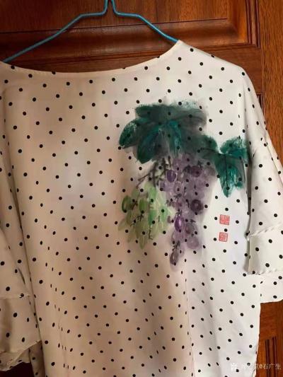 石广生收藏-灯罩画，画灯罩，是因为朋友刘总说，小时候在老家时，他母亲给他买了一盏台灯，记得灯【图5】