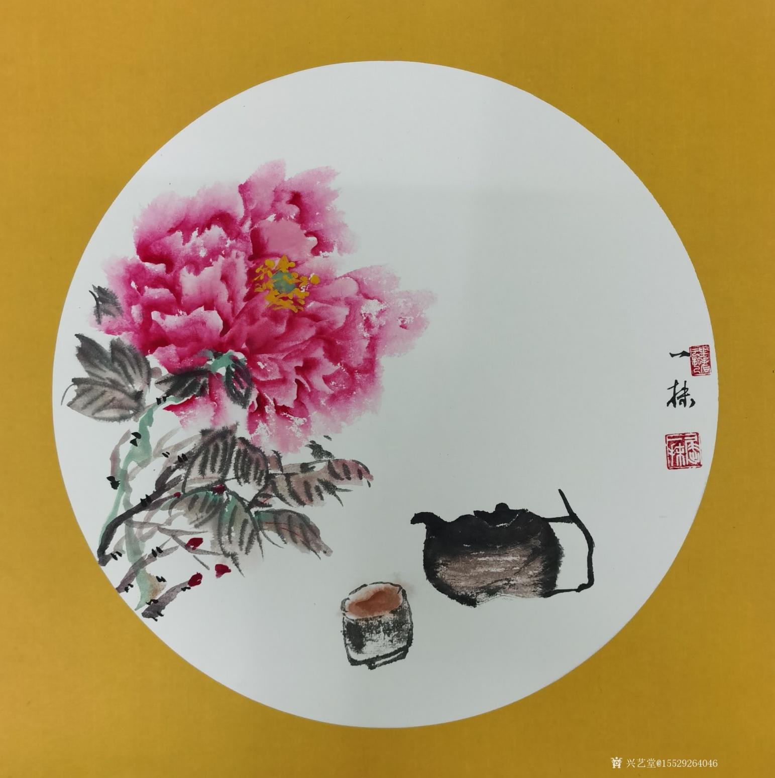 15529264046国画作品《小片》【图0】