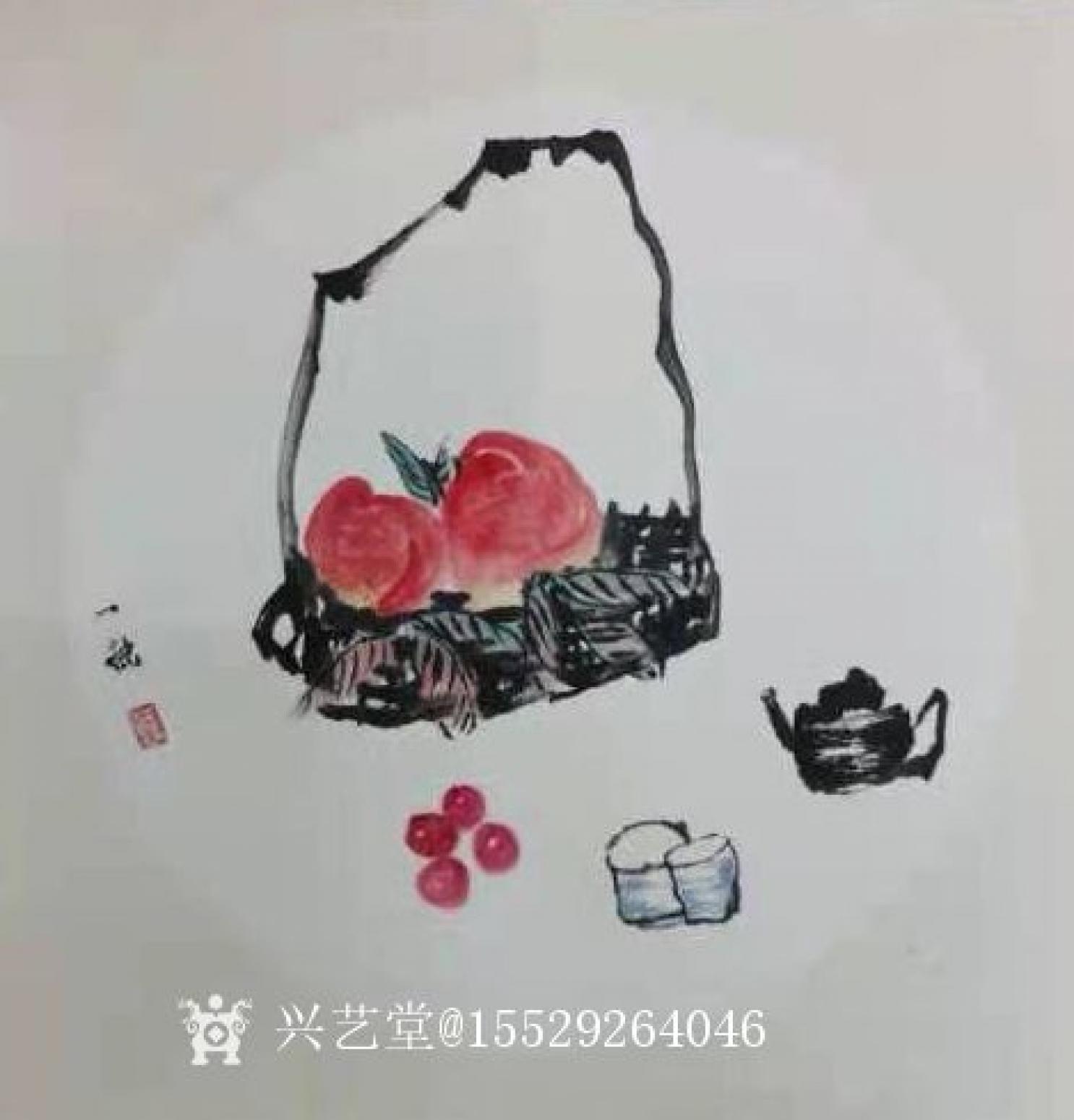 15529264046国画作品《小片》【图1】