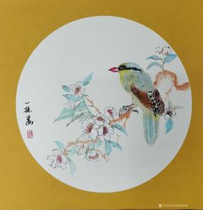 艺术品图片：艺术家15529264046国画作品名称《喜上眉梢》价格300.00 元