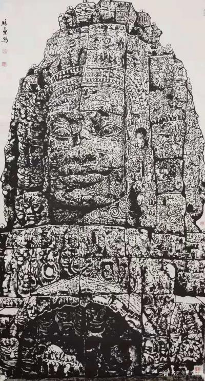 马培童日记-《修行答卷二》马培童焦墨画感悟笔记-童心写历（97）
枯笔感恩枯墨苦  
渴【图3】