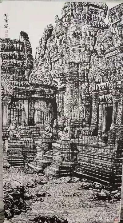 马培童日记-《焦墨画思想体系的`物我一体'》马培童焦墨画感悟笔记-童心写历（99）
  焦【图1】