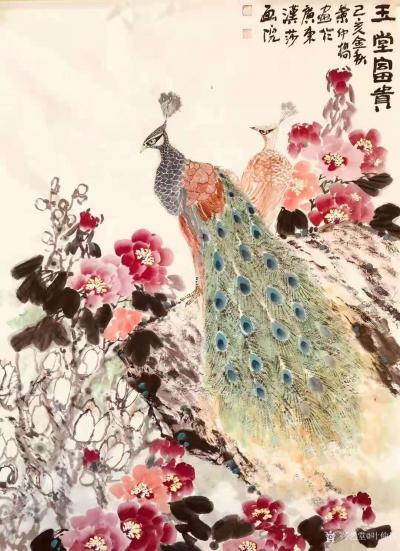 叶仲桥收藏-东莞一个做航空食品和做机电设备出口的大老板谭总发回几张我为他画的作品照片给我，表【图4】