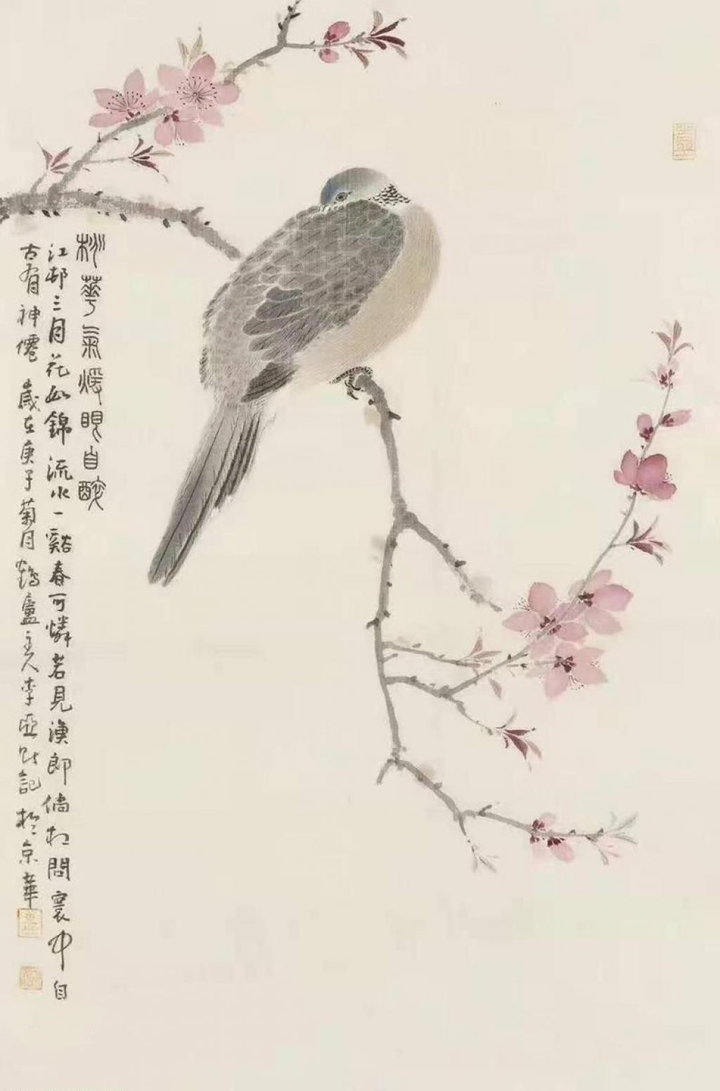 周顺生国画作品《气韵花鸟定制作品》【图0】