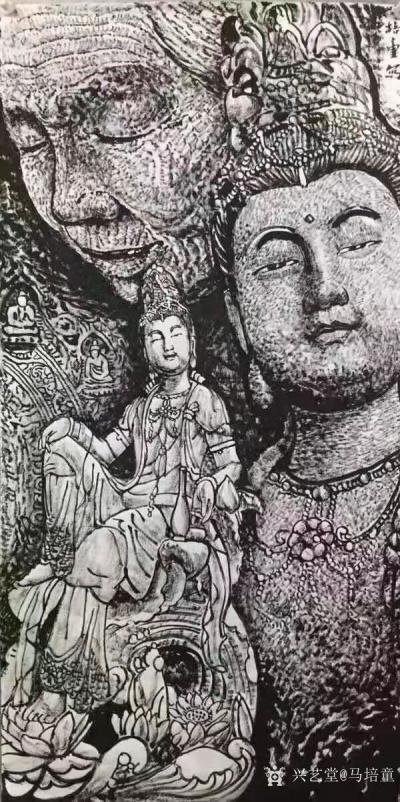 马培童日记-《焦墨画可辣、可古。》马培童焦墨画感悟笔记-童心写历（102） 
   焦墨画【图2】