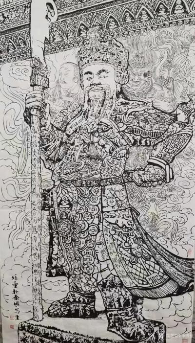 马培童日记-《寻根-焦墨艺术的文化本原形态》马培童焦墨画感悟笔记-童心写历（103）
  【图1】