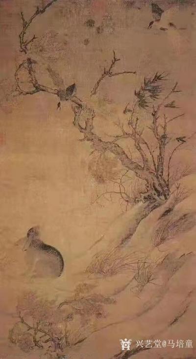 马培童收藏-对话崔白花鸟画，潘玮萱评马培童（44）
  崔白，安徽凤阳东人，北宋著名画家，【图1】