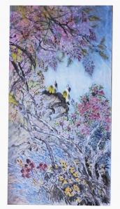 艺术品图片：艺术家雅涵一一主人凤喜国画作品名称《繁花似锦》价格88600.00 元