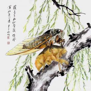 艺术品图片：艺术家周顺生国画作品名称《四尺斗方禅意图定制》价格699.00 元