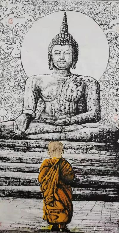 马培童日记-《画焦墨画要专一，专一则精熟》马培童焦墨画感悟笔记-童心写历（107）
  画【图2】