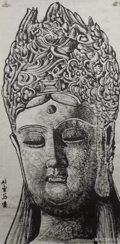 马培童日记-《焦墨作画要用心，要动情》马培童焦墨画感悟笔记-童心写历（109）
  焦墨作【图2】