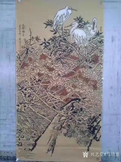 马培童收藏-对话边明代宫廷画家景昭工笔花鸟画，潘玮萱评马培童（46）
  边景昭，福建沙县【图4】