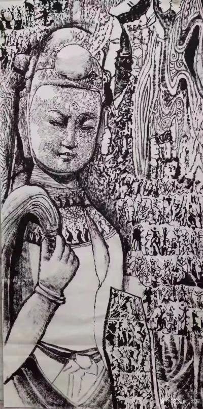 马培童收藏-对话陈洪绶人物画，潘玮萱评马培童（47）
  陈洪绶，浙江诸暨人，号老莲，自号【图4】