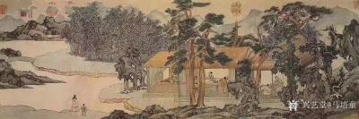 马培童收藏-对话文徵明山水画，潘玮萱评马培童（48）
  文徴明，江苏苏州人，嘉靖初曾任翰【图3】