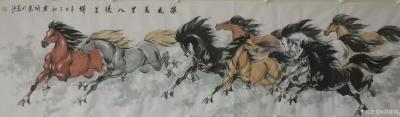 刘建国日记-刘建国辛丑年作品群马图系列《天行健君子以自强不息》《春风得意马蹄疾》《雄风万里八【图4】