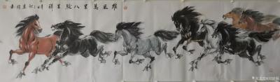 刘建国日记-刘建国辛丑年作品群马图系列《天行健君子以自强不息》《春风得意马蹄疾》《雄风万里八【图6】