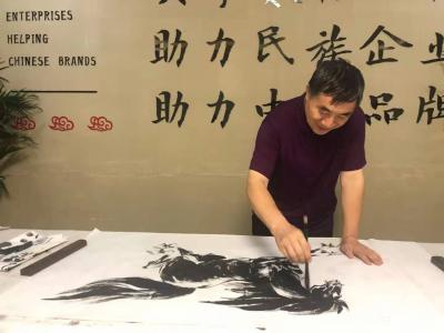 刘建国生活-神州阳光书画院书画家为企业发展助力活动。【图2】