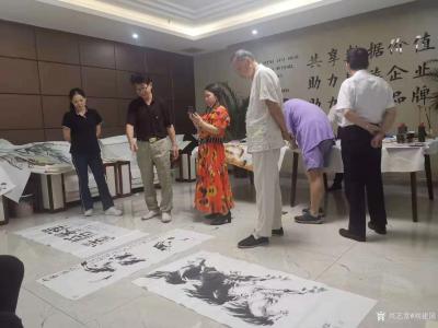 刘建国生活-神州阳光书画院书画家为企业发展助力活动。【图3】