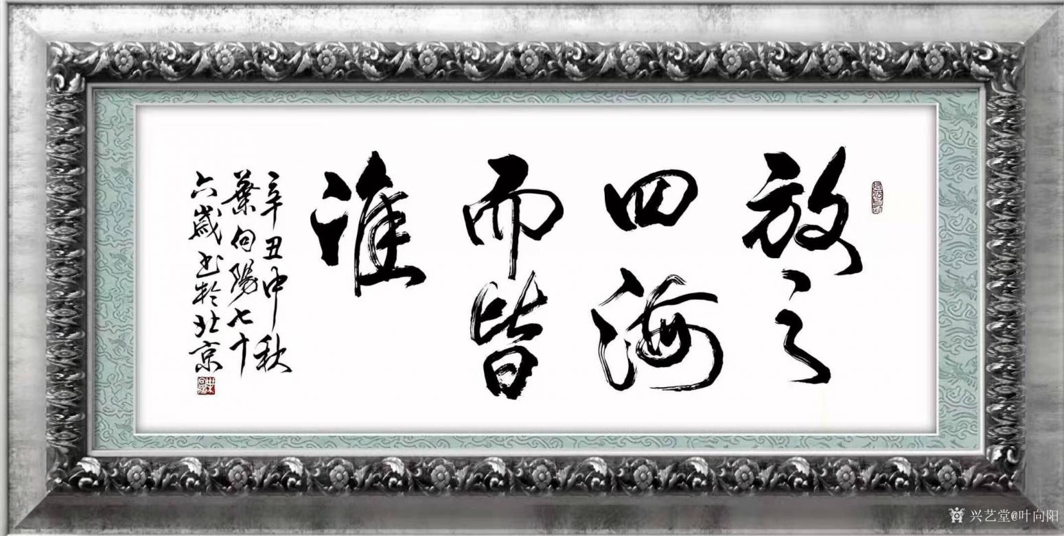 叶向阳书法作品《行书-放之四海而皆准》【图1】