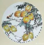 李伟强日志-国画花鸟画瓜果系列作品，辛丑年仲秋李伟强作品。
致中秋佳节【图1】