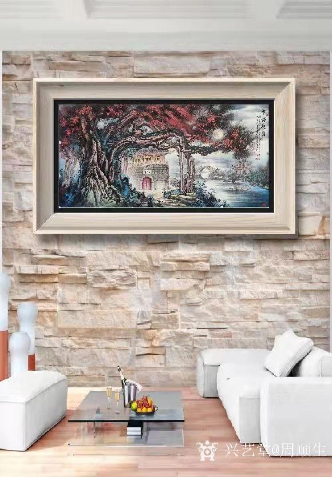 周顺生国画作品《四尺古南门古榕欣赏》【图0】