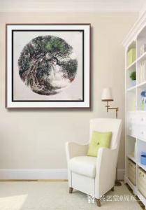 周顺生国画作品《三尺斗方榕荫》议价