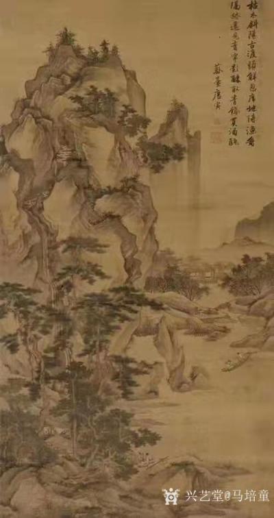 马培童收藏-对话唐寅山水画，潘玮萱评马培童（51）
  唐寅苏州人，吴中四才子之一。在画史【图1】